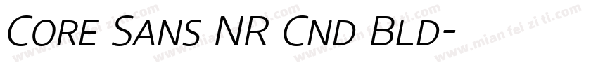 Core Sans NR Cnd Bld字体转换